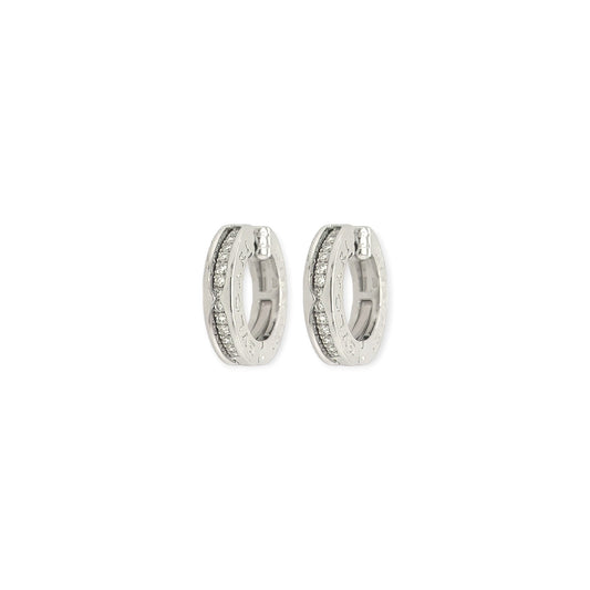 Bulgari "B Zero 1" White Gold Diamond Earrings