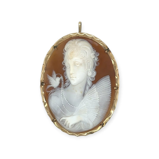 Giovanni Noto Shell Cameo Brooch