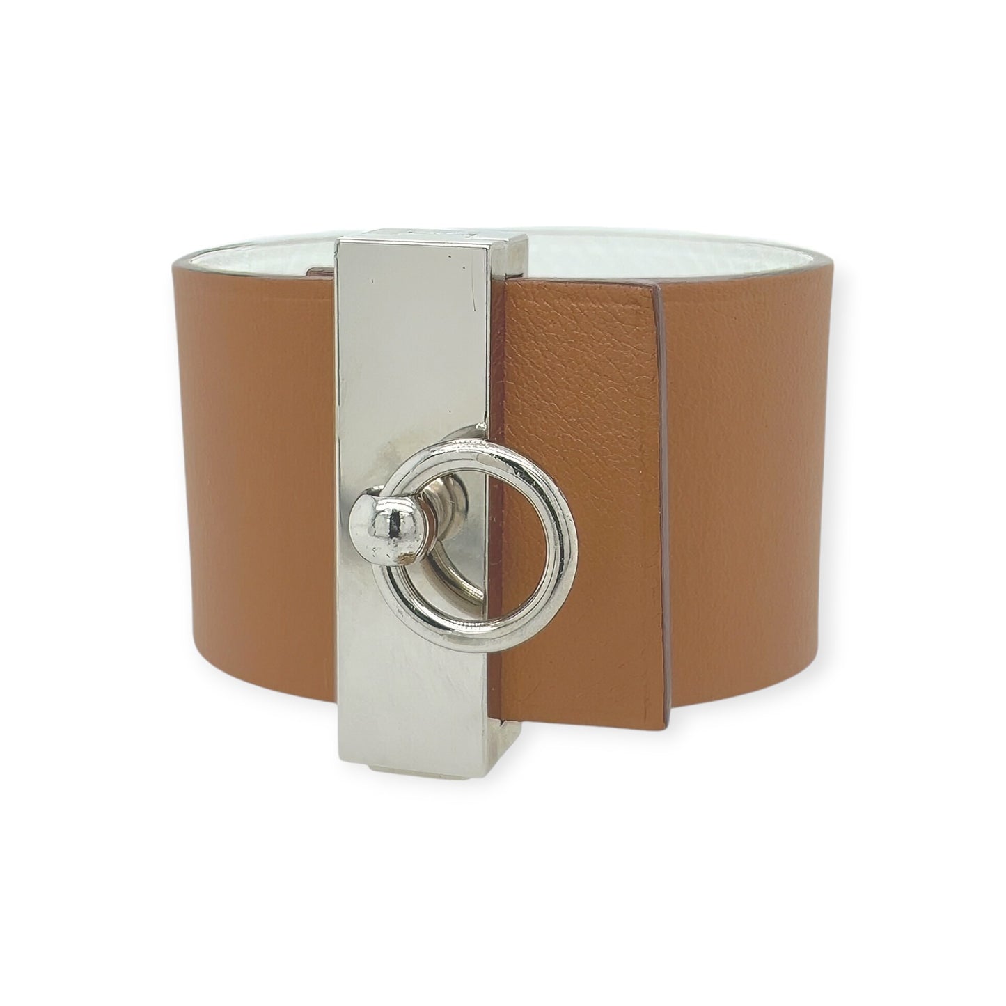 Hermes Illusion Brown Leather Bracelet