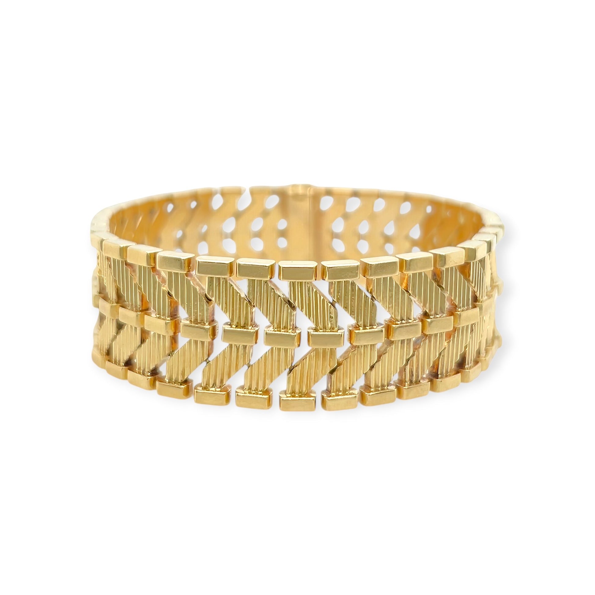 Gubelin Gold Chevron Bracelet