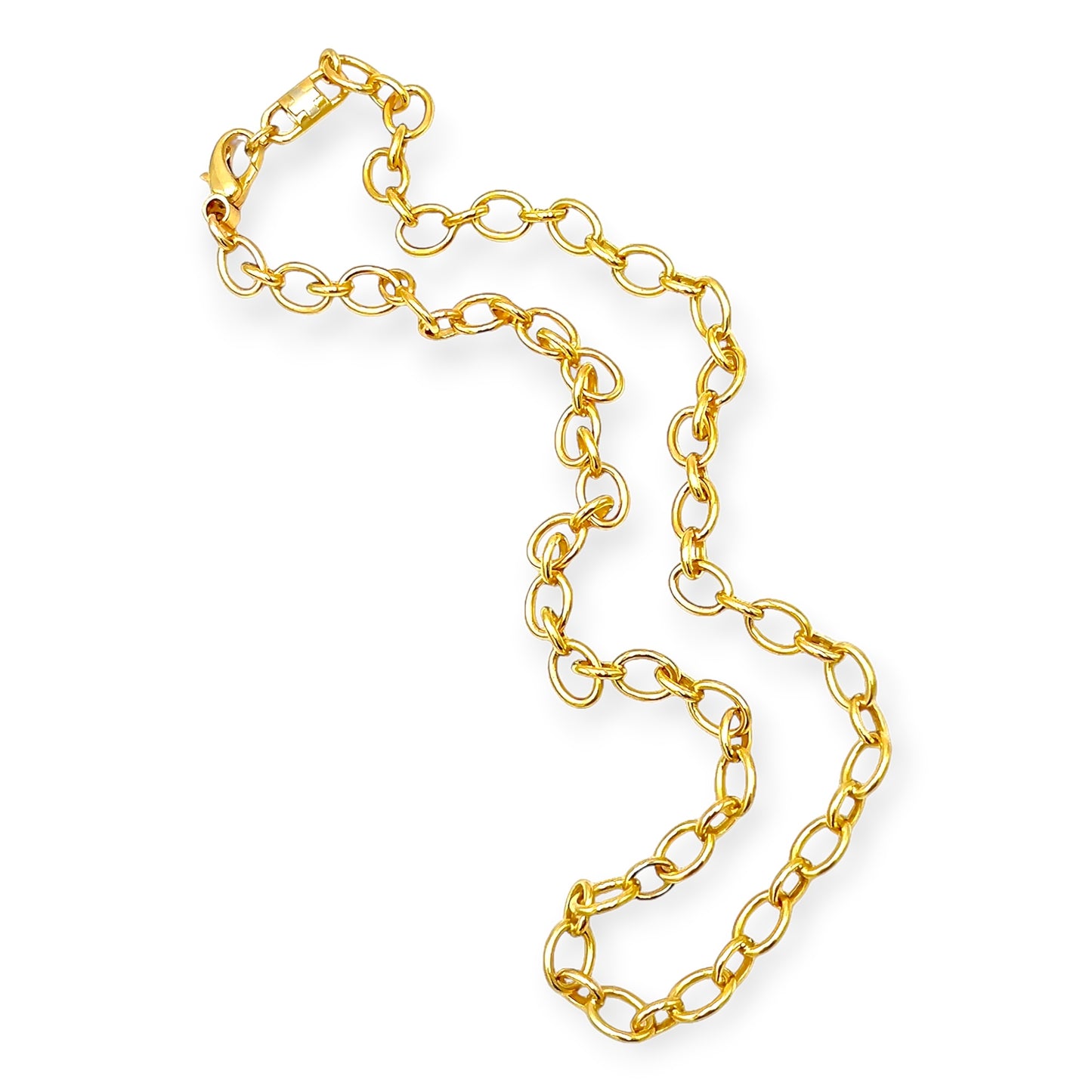 Murer Gold Oval Link Necklace