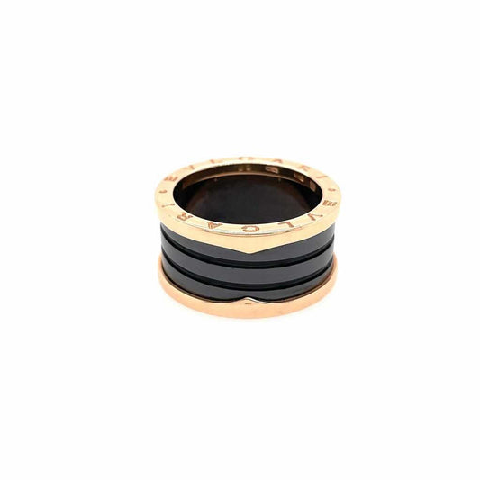 Bulgari B Zero Rose Gold Ceramic Ring