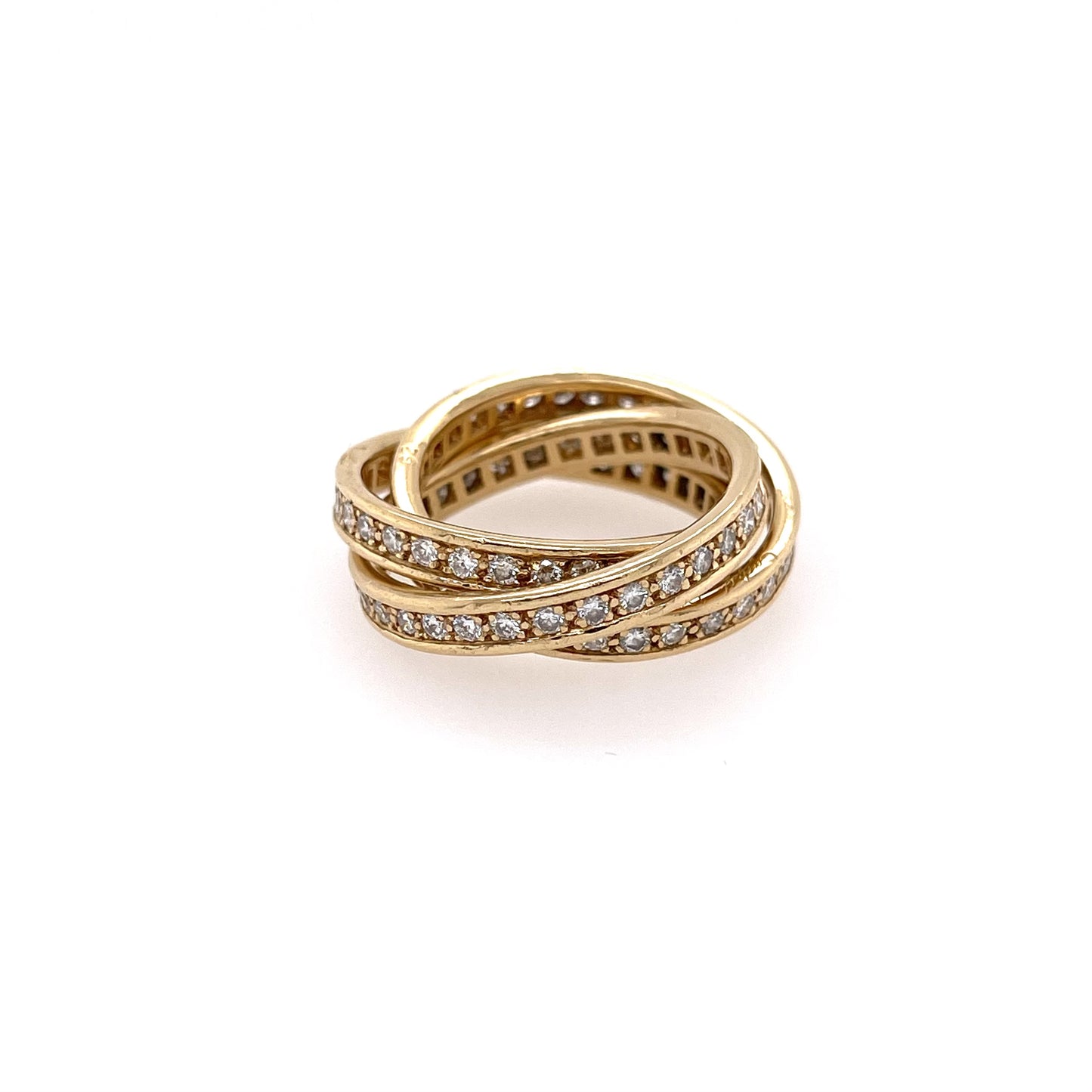 Cartier Trinity Gold Diamond Ring