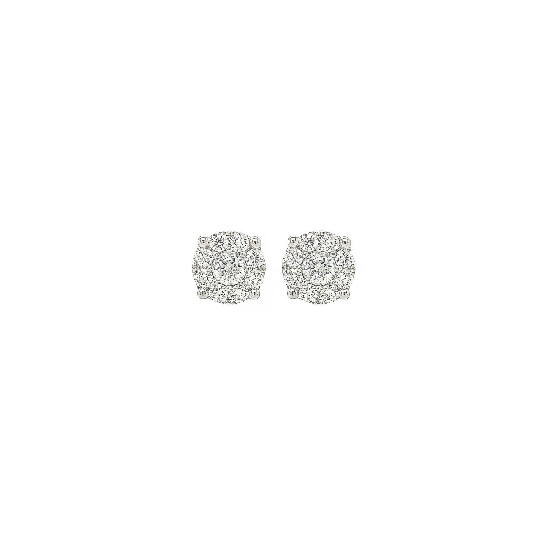 White Gold Diamond Stud Earrings