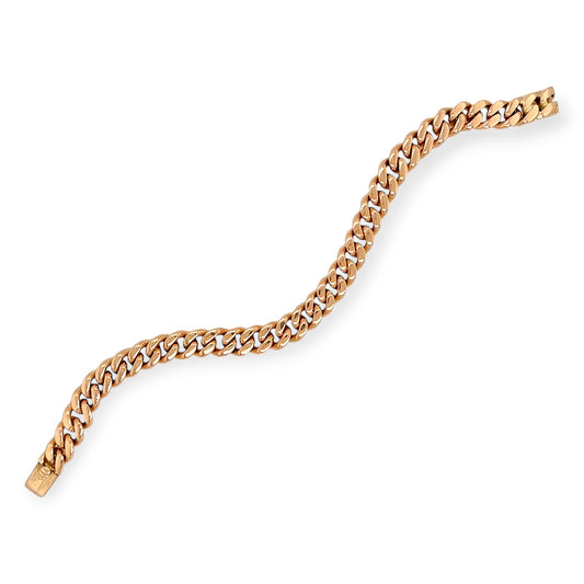 Rose Gold Curb Link Chain Bracelet