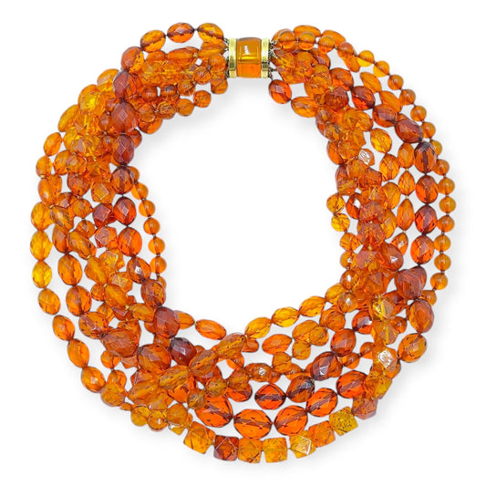 Sorab & Roshi Amber Bead Torsade Necklace