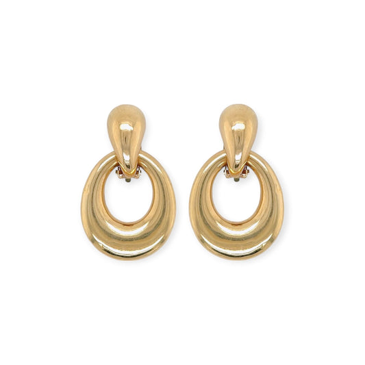 Gold Doorknocker Earrings