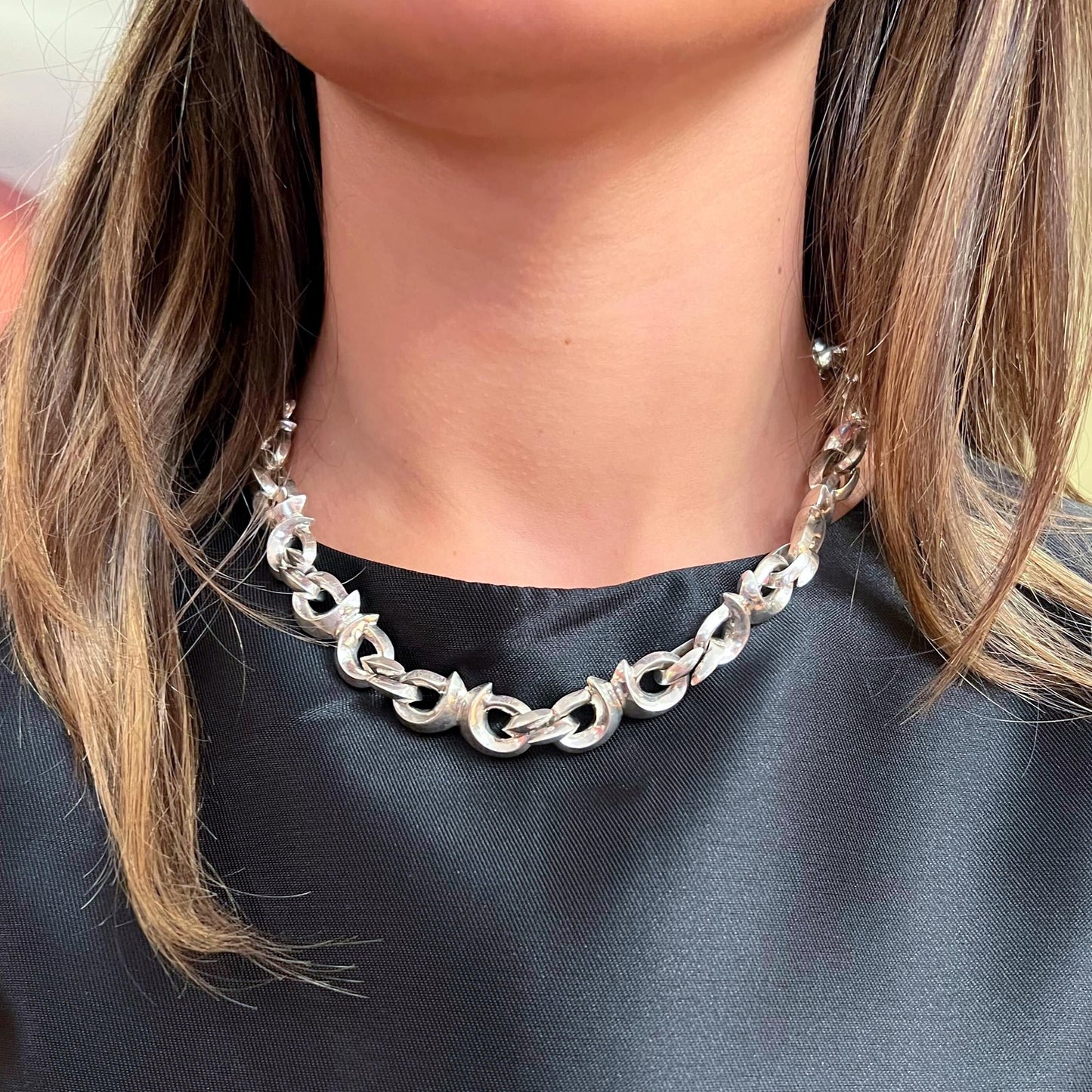 Patricia Von Musulin Fancy Link Silver Necklace