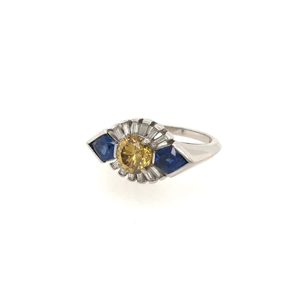 Art Deco Sapphire Diamond Ring