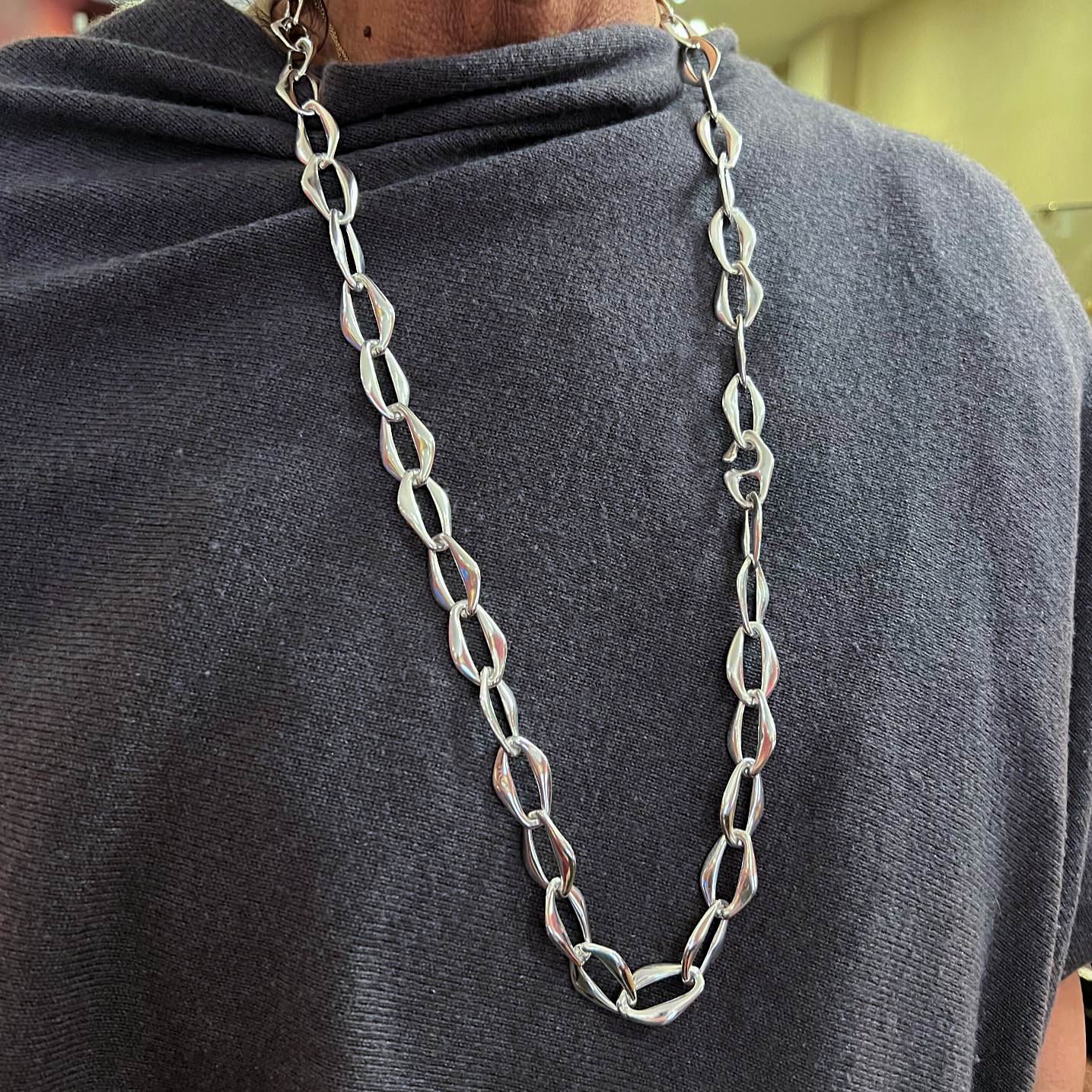 Tiffany Peretti Aegean Silver Link Necklace