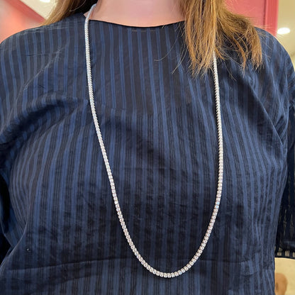 Diamond Straightline Necklace 39.73 Carats