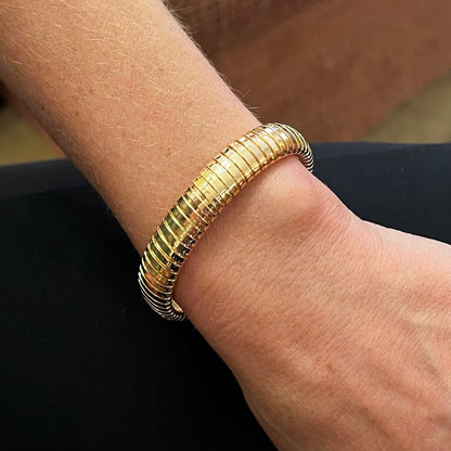 Sidney Garber Gold Tubogas Bracelet