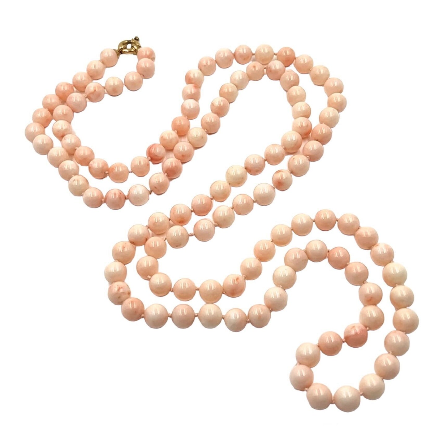 Angel Skin Coral Bead Necklace