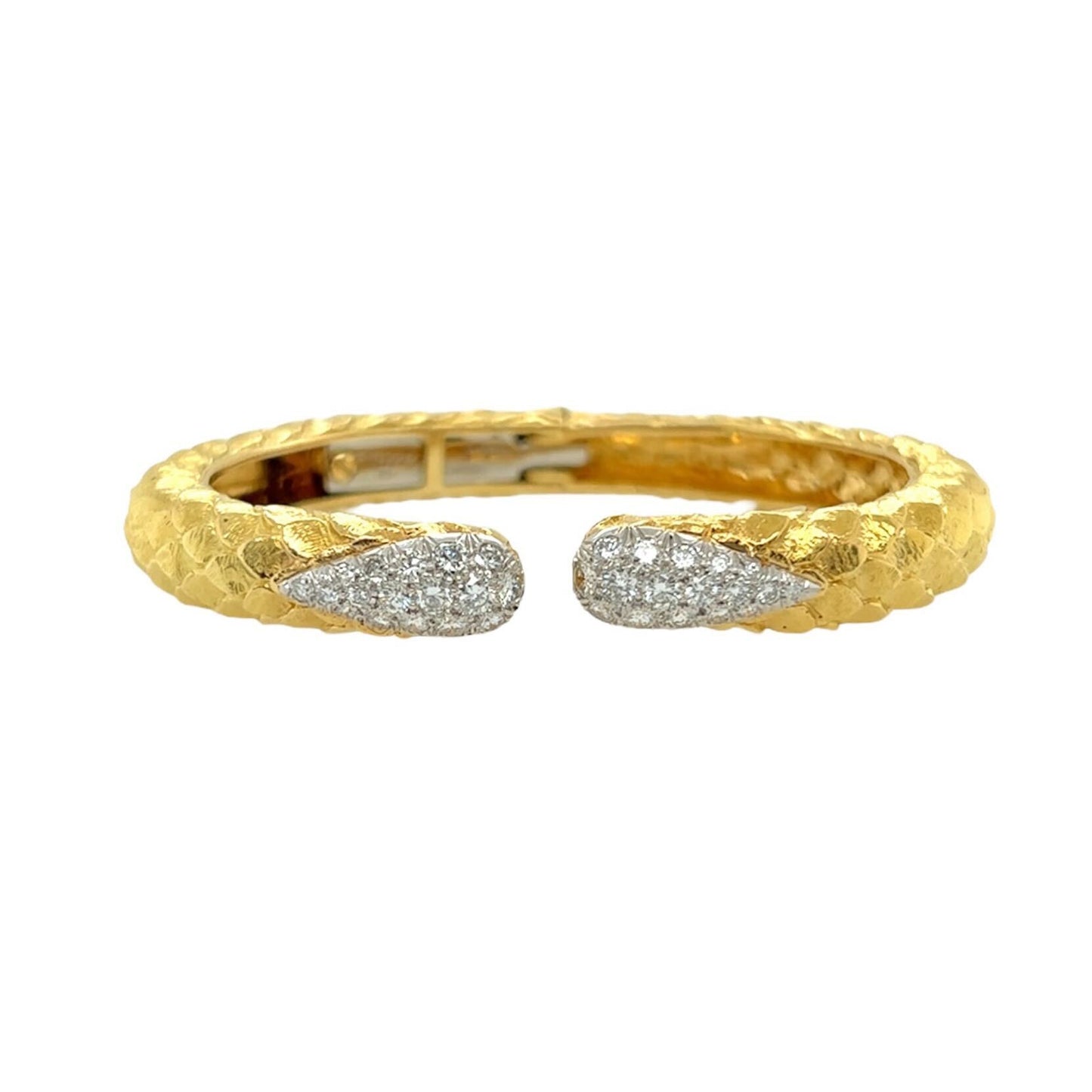 David Webb "Park Avenue" Gold Diamond Bracelet