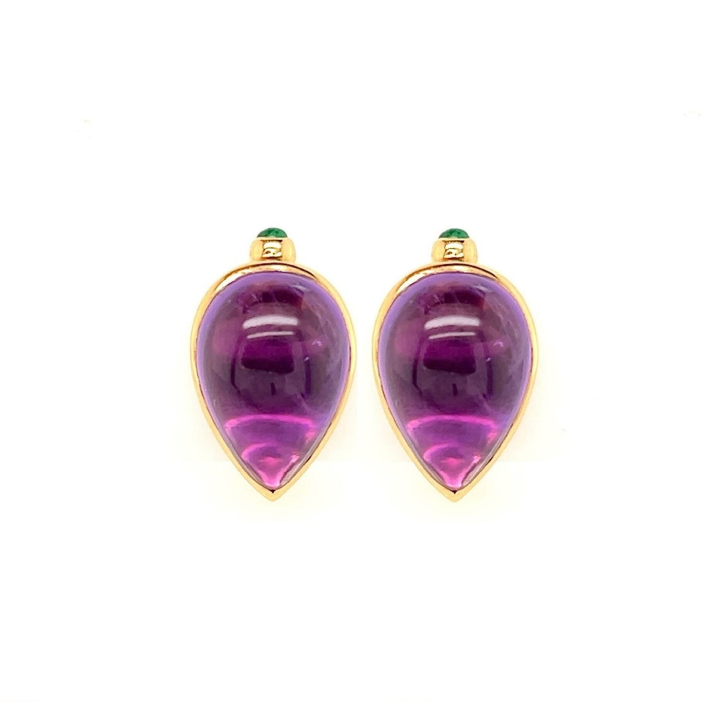 Lagos Amethyst Emerald Earrings