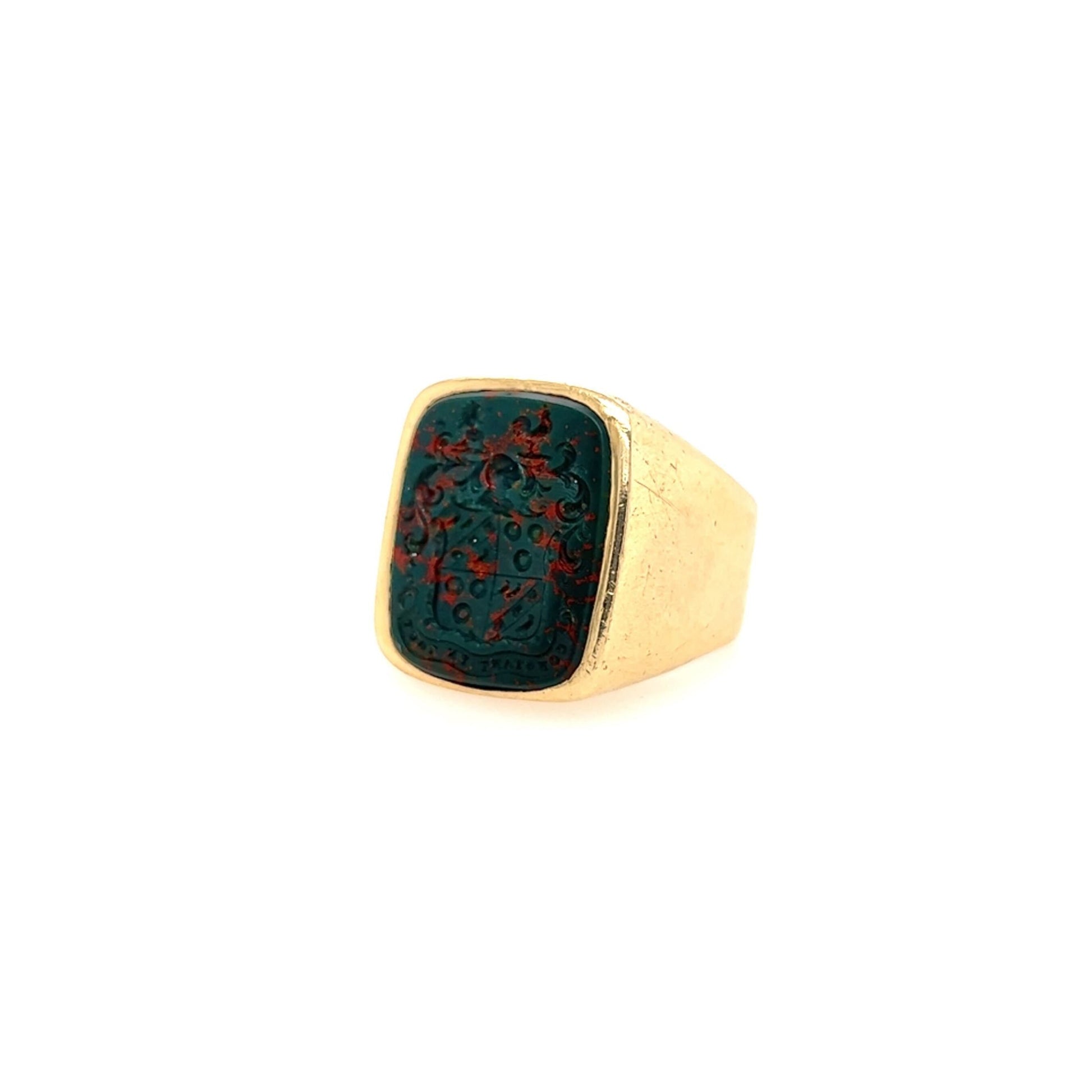 Bloodstone Signet Ring