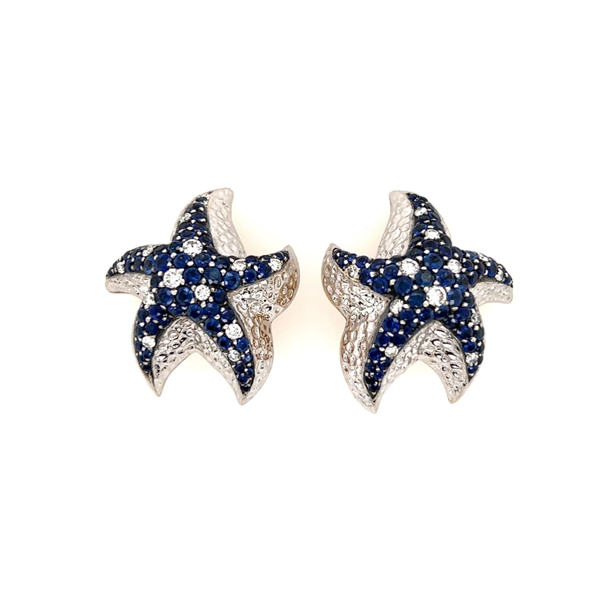 Gioia Sapphire Diamond Starfish Earrings