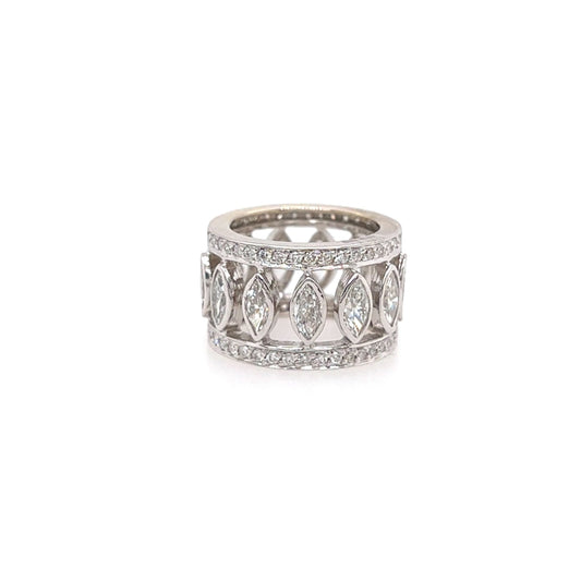 Marquise Diamond 6.84 Band Ring