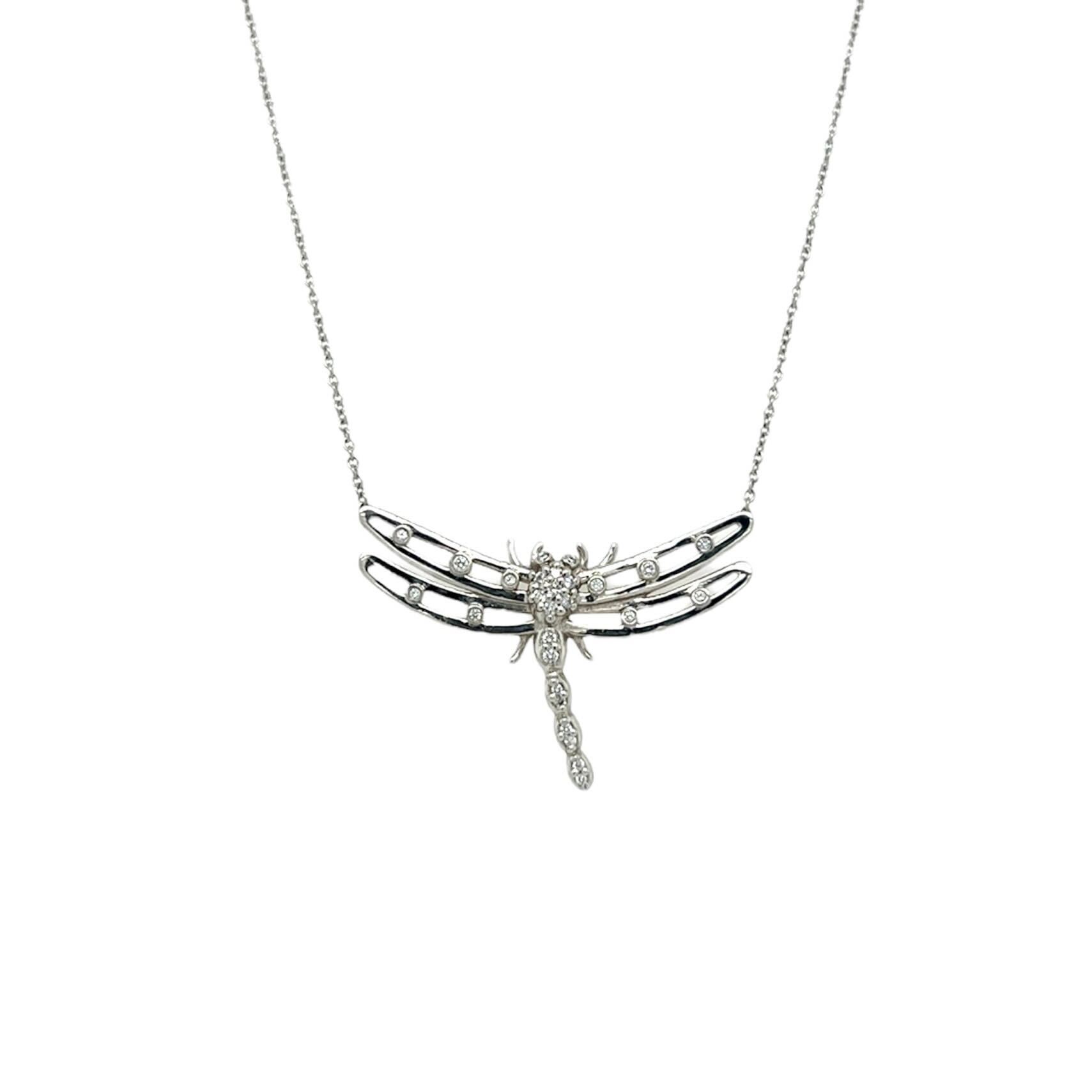 Tiffany Diamond Dragonfly Necklace