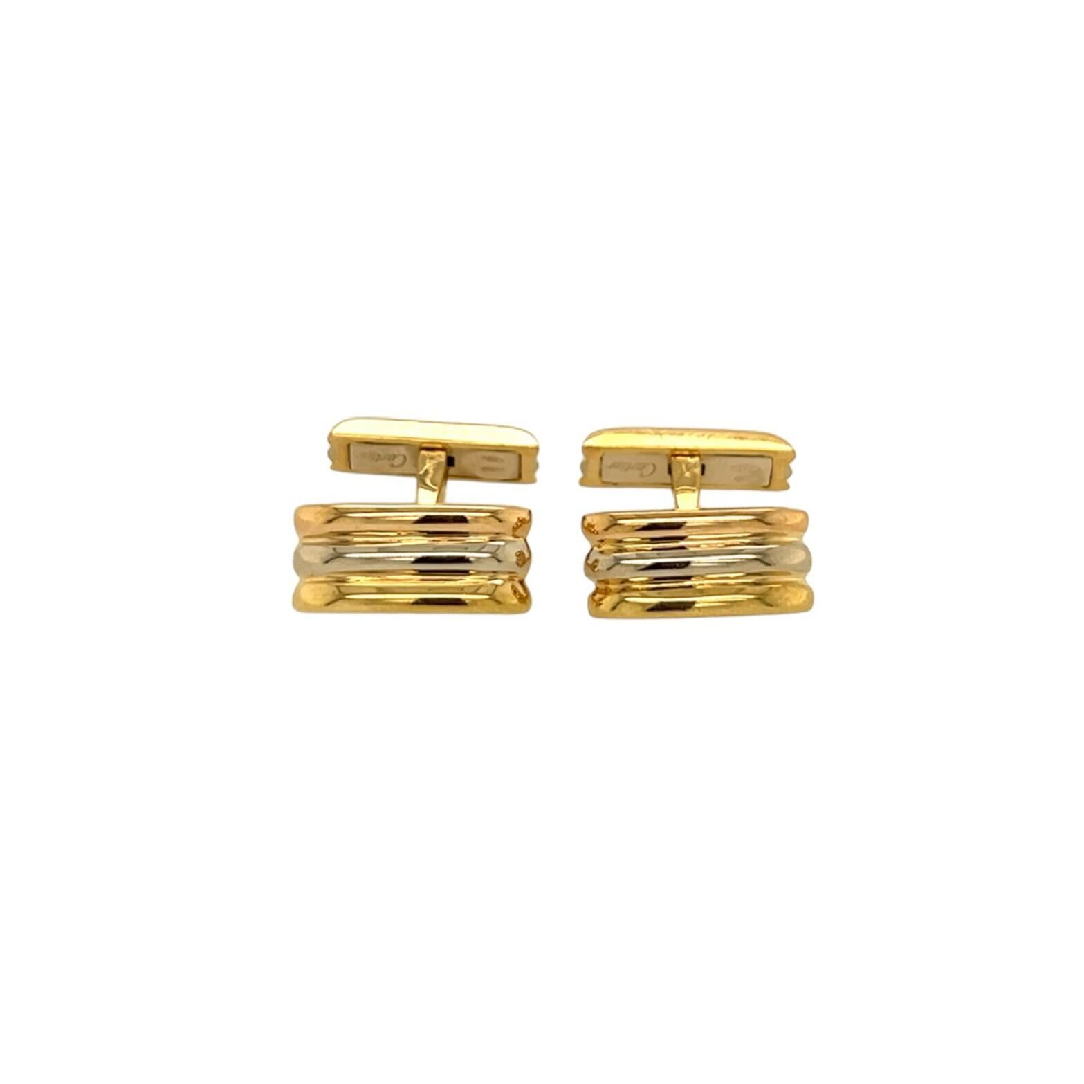 Cartier "Trinity" Tri Color Gold Cufflinks