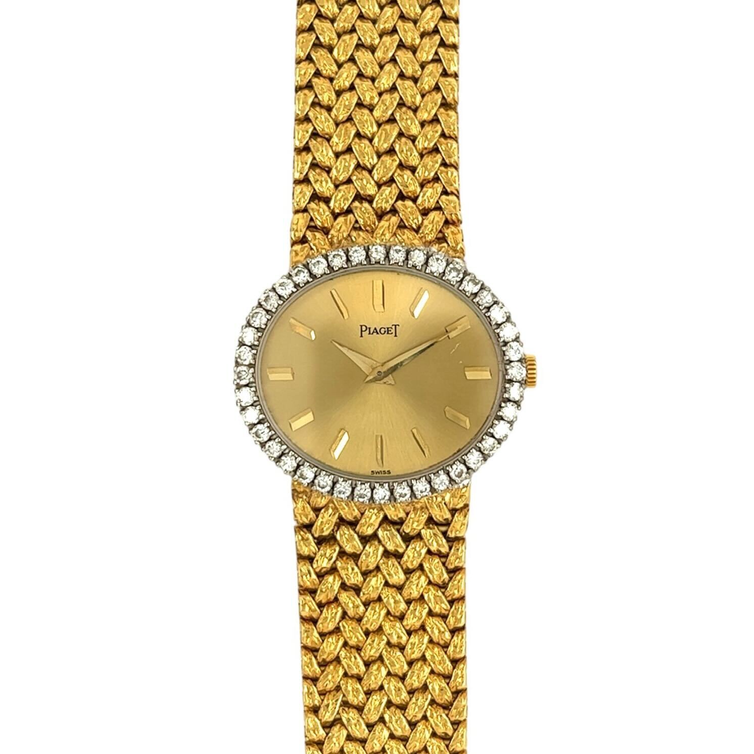 Piaget Oval Gold Diamond Watch – CDB Ltd