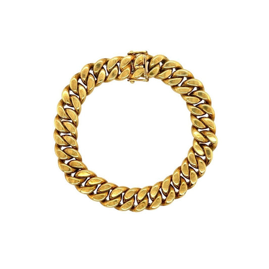 Gold Curb Link Bracelet