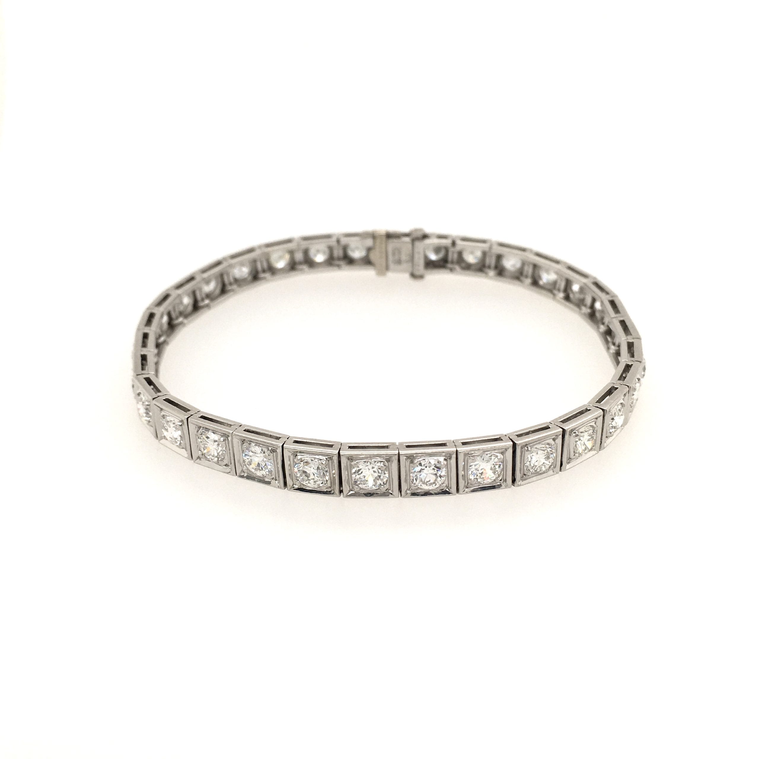 cartier platinum and diamond bracelet