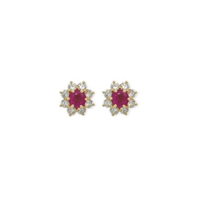 Ruby Diamond Convertible Earrings