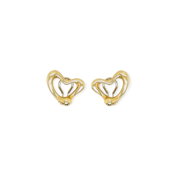 Tiffany Peretti "Open Heart" Gold Earrings