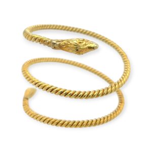 1930s Gold Snake Ropework Bracelet