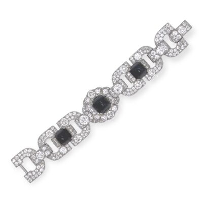 Art Deco Cartier Sapphire Diamond Bracelet