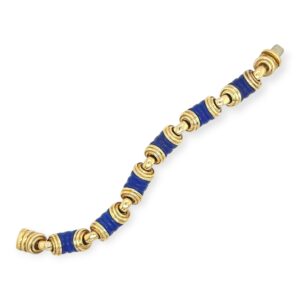 Alberto e Lina Lapis Lazuli Gold Bracelet