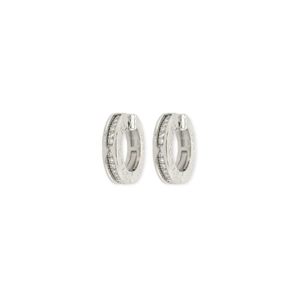 Bulgari "B Zero 1" White Gold Diamond Earrings