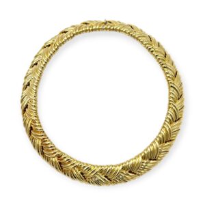 Luigi Bazzano Woven Gold Necklace