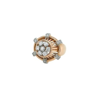 Rose Gold Diamond Cone Ring