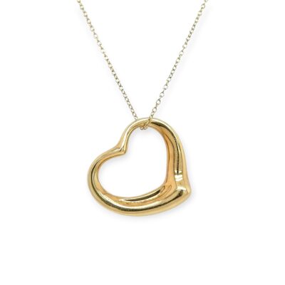 Tiffany Peretti "Open Heart" Pendant Necklace